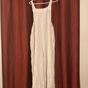 Haute Hippie Cream Wide Leg Jumpsuit